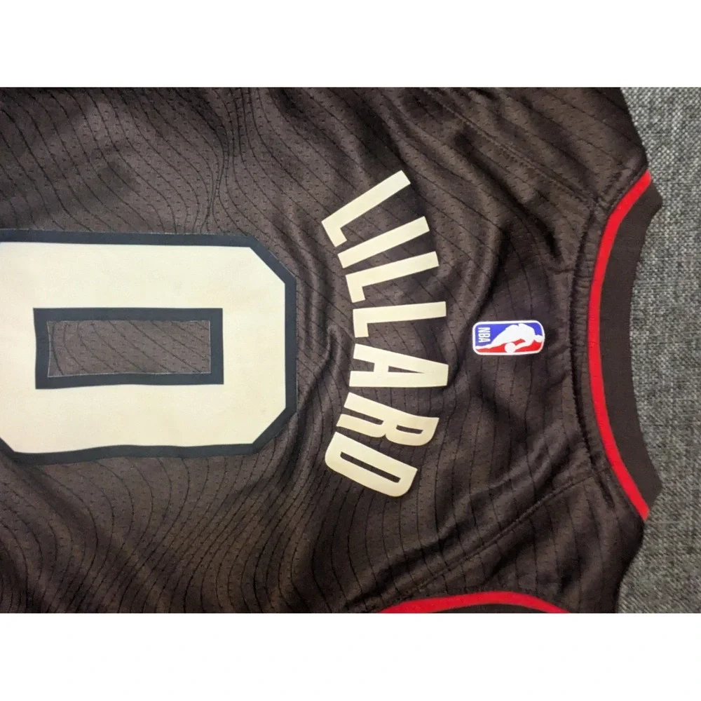 Damian Lillard 2020-21 Portland Trailblazers City Nike Dri Fit Yourh Jersey L